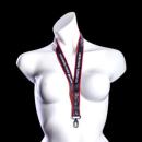 Bloodline Schlüsselband – Lanyard & Shortstrap aus Polyester mit Metallkarabiner